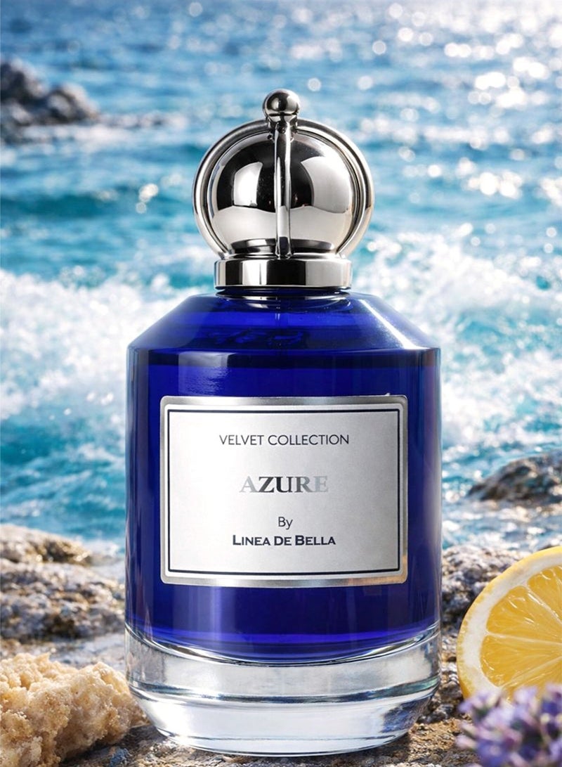 Linea De Bella Velvet Azure Eau de Parfum 100ml – Luxury Arabic Unisex Perfume with Seaweed, Cassis, Bergamot, Jasmine Tea, Iris, Sandalwood & Musk - Image 3